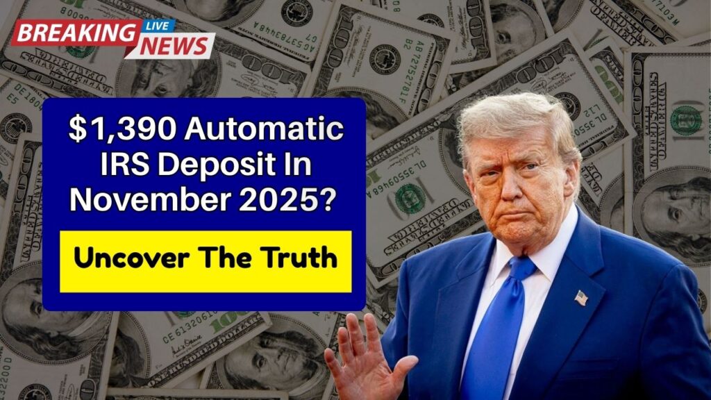 $1,390 Automatic IRS Deposit In November 2025? Uncover The Truth, Dates & Eligibility