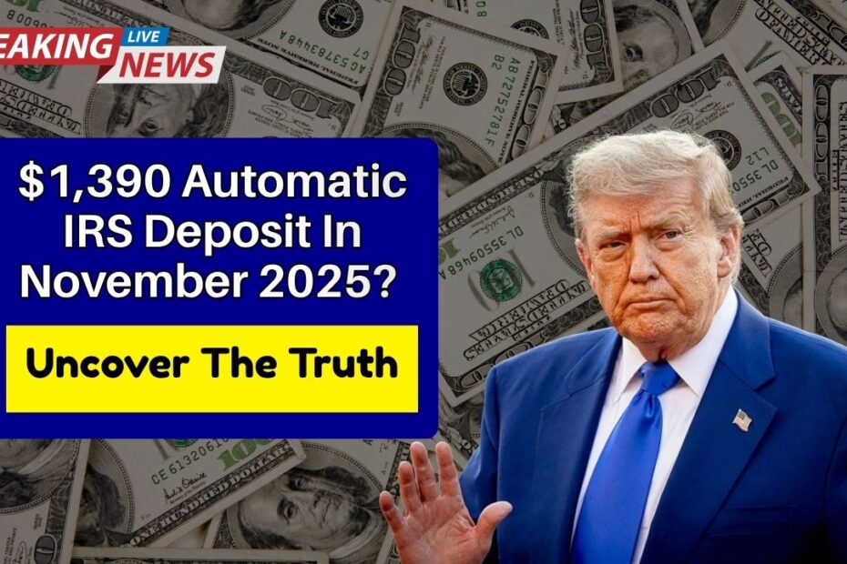 $1,390 Automatic IRS Deposit In November 2025? Uncover The Truth, Dates & Eligibility