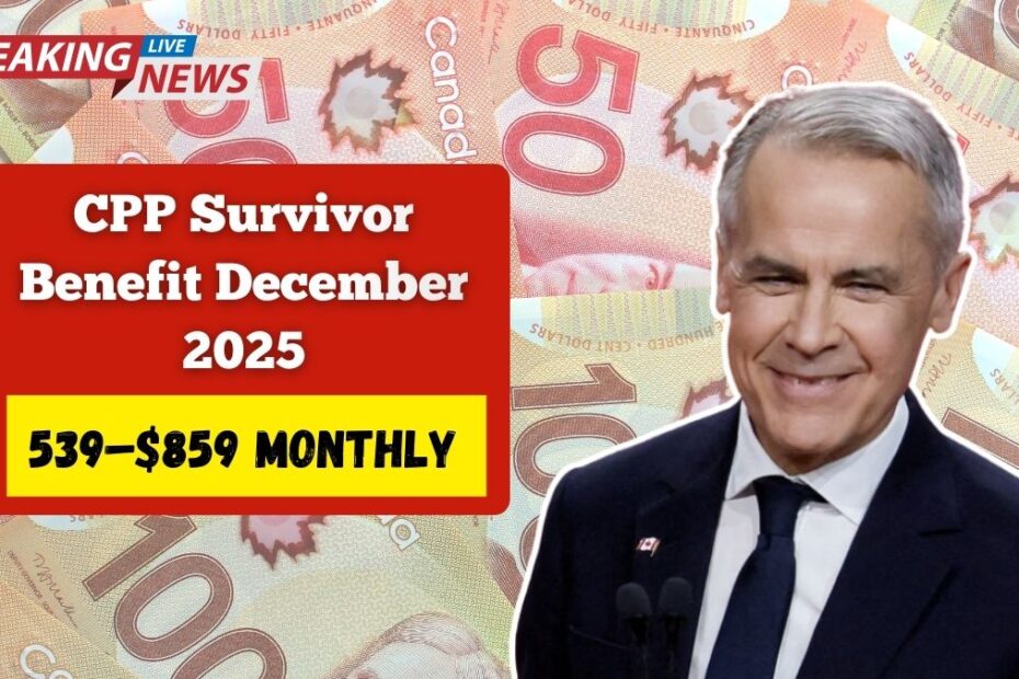 CPP Survivor Benefit December 2025 - New Monthly Payments For Spouses ($539–$859)