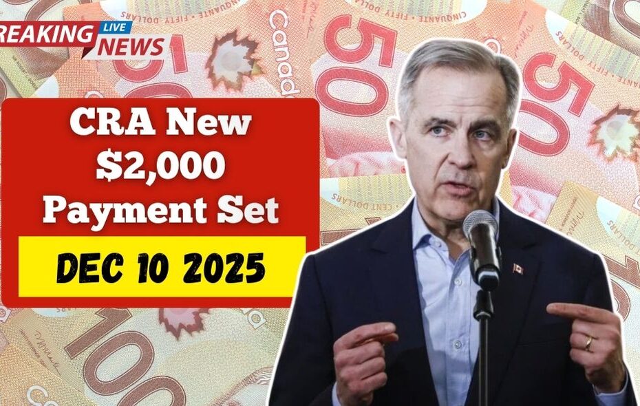 CRA New $2,000 Payment Set for Dec 10 2025: Eligibility, Deposite Rules and What Canadians Should Expect