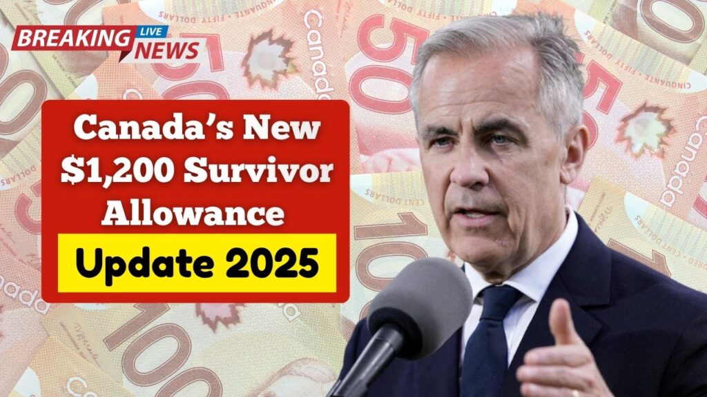 Canada’s New $1,200 Survivor Allowance Update 2025 – Check Your Eligibility For The November Payment