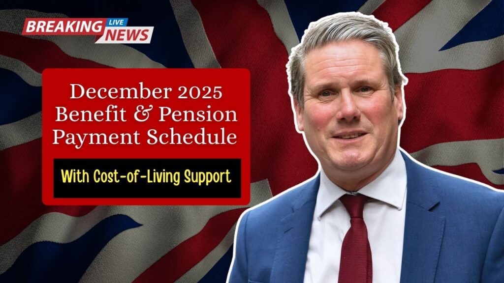 December 2025 Benefit & Pension Payment Schedule With Cost-of-Living Support