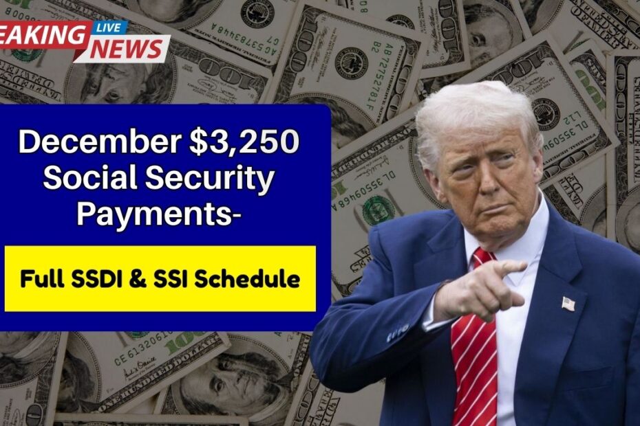 December $3,250 Social Security Payments- Full SSDI & SSI Schedule You Must Check