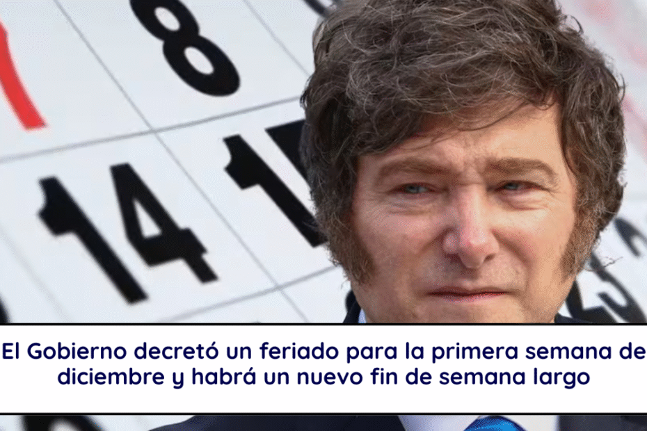 El Gobierno decretó un feriado para la primera semana de diciembre y habrá un nuevo fin de semana largo