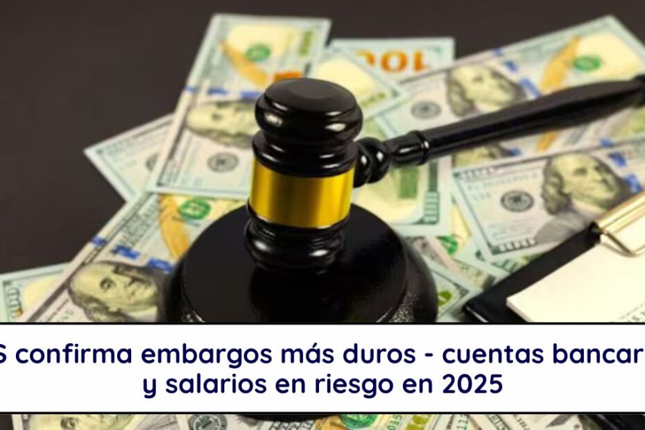 IRS confirma embargos más duros - cuentas bancarias y salarios en riesgo en 2025