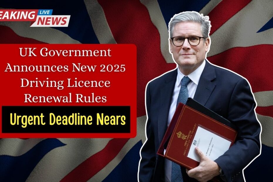 UK Government Announces New 2025 Driving Licence Renewal Rules — Urgent Deadline Nears
