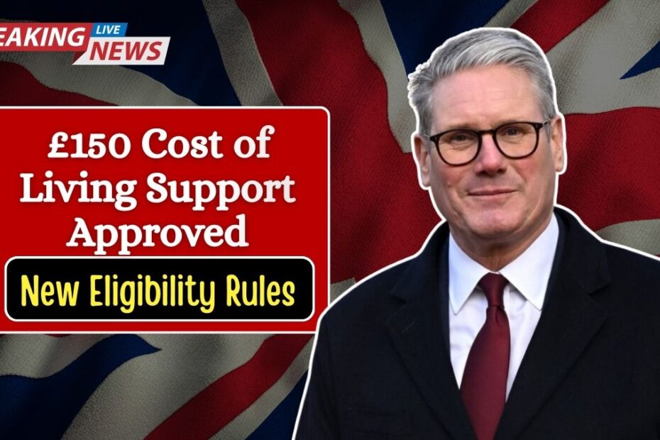 £150 Cost of Living Support Approved – Govt Releases New Eligibility Rules