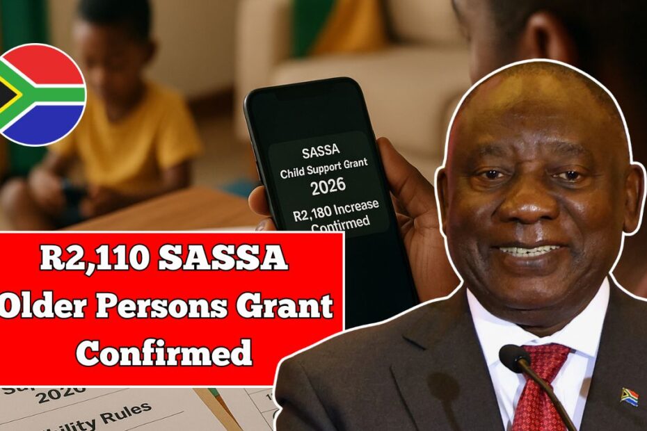 Government Confirms R2,110 SASSA Older Persons Grant For 2026