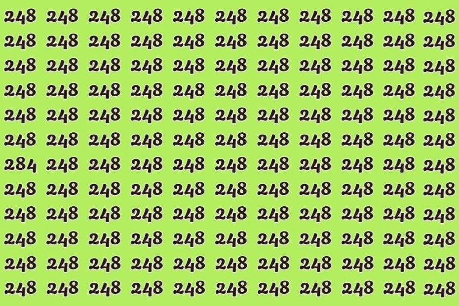 Optical Illusion Challenge: Can You Spot the Number 284 in 7 Seconds?