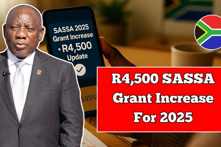 R4,500 SASSA Grant Increase For 2025 - Full Breakdown, Eligibility & Payment Update