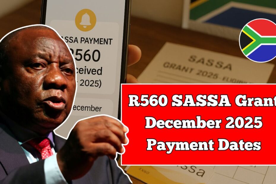 R560 SASSA Grant December 2025 Payment Dates Revealed – Check If You Qualify Now