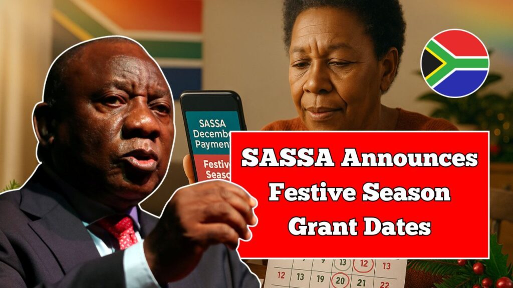 SASSA Announces Festive Season Grant Dates As Authorities Release Full December Payment Timeline For Beneficiaries