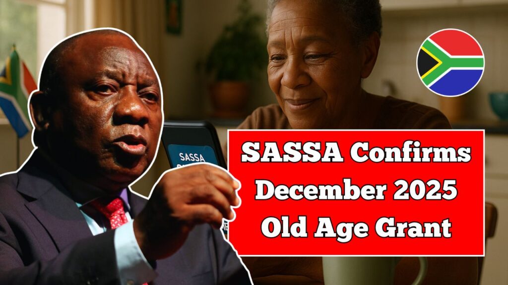 SASSA Confirms December 2025 Old Age Grant Amount And Payment Date