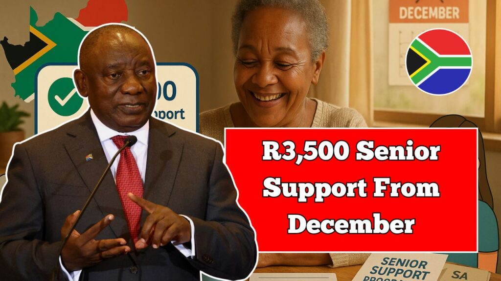 South Africa Starts R3,500 Senior Support From December