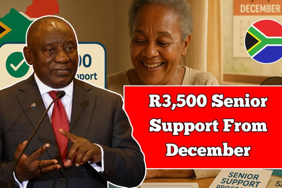 South Africa Starts R3,500 Senior Support From December