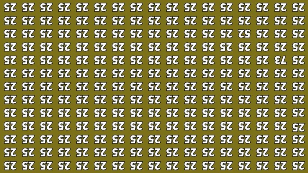 Spot The Hidden Inverted 52 In 5 Seconds – Only Sharp Eyes Can Find It