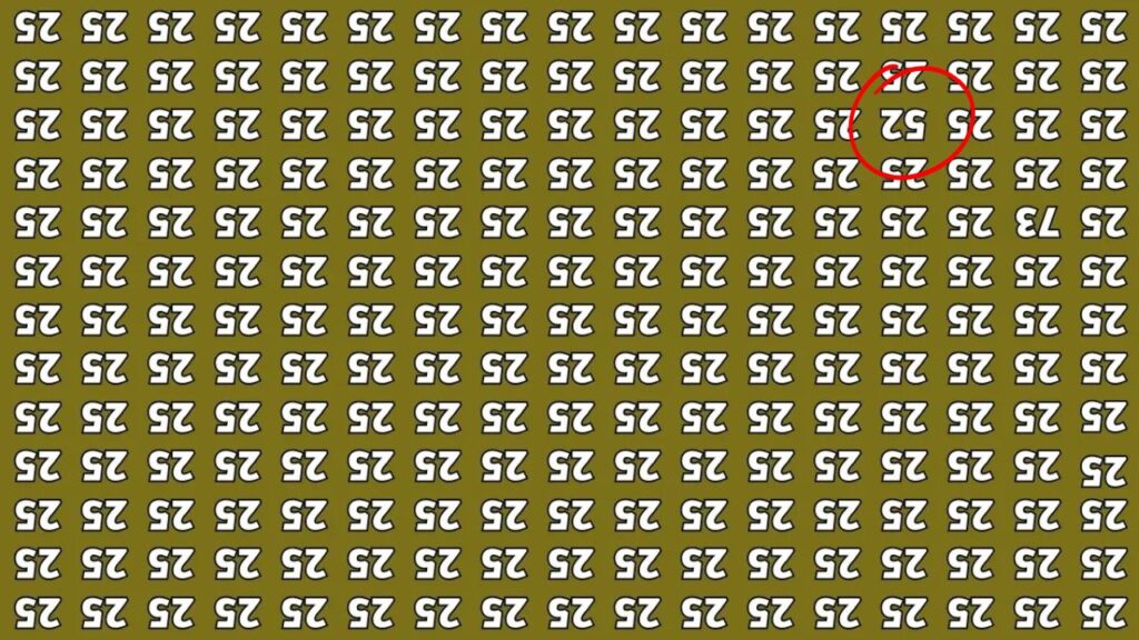 Spot The Hidden Inverted 52 In 5 Seconds – Only Sharp Eyes Can Find It