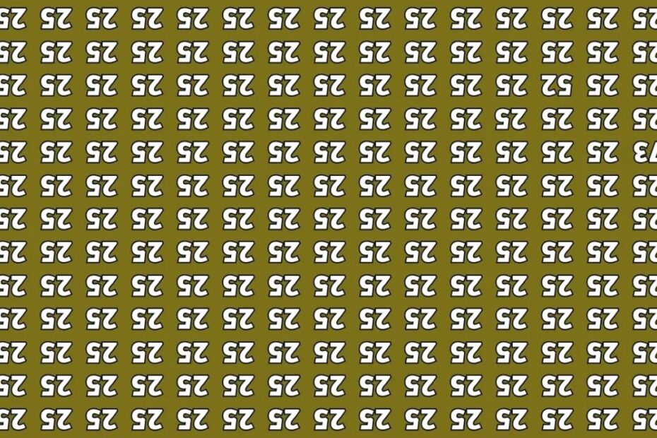 Spot The Hidden Inverted 52 In 5 Seconds – Only Sharp Eyes Can Find It