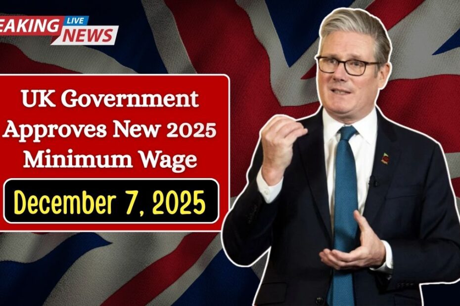 UK Government Approves New 2025 Minimum Wage — Higher Hourly Pay Effective December 7, 2025