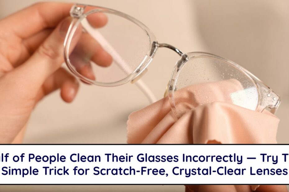 Half of People Clean Their Glasses Incorrectly — Try This Simple Trick for Scratch-Free, Crystal-Clear Lenses